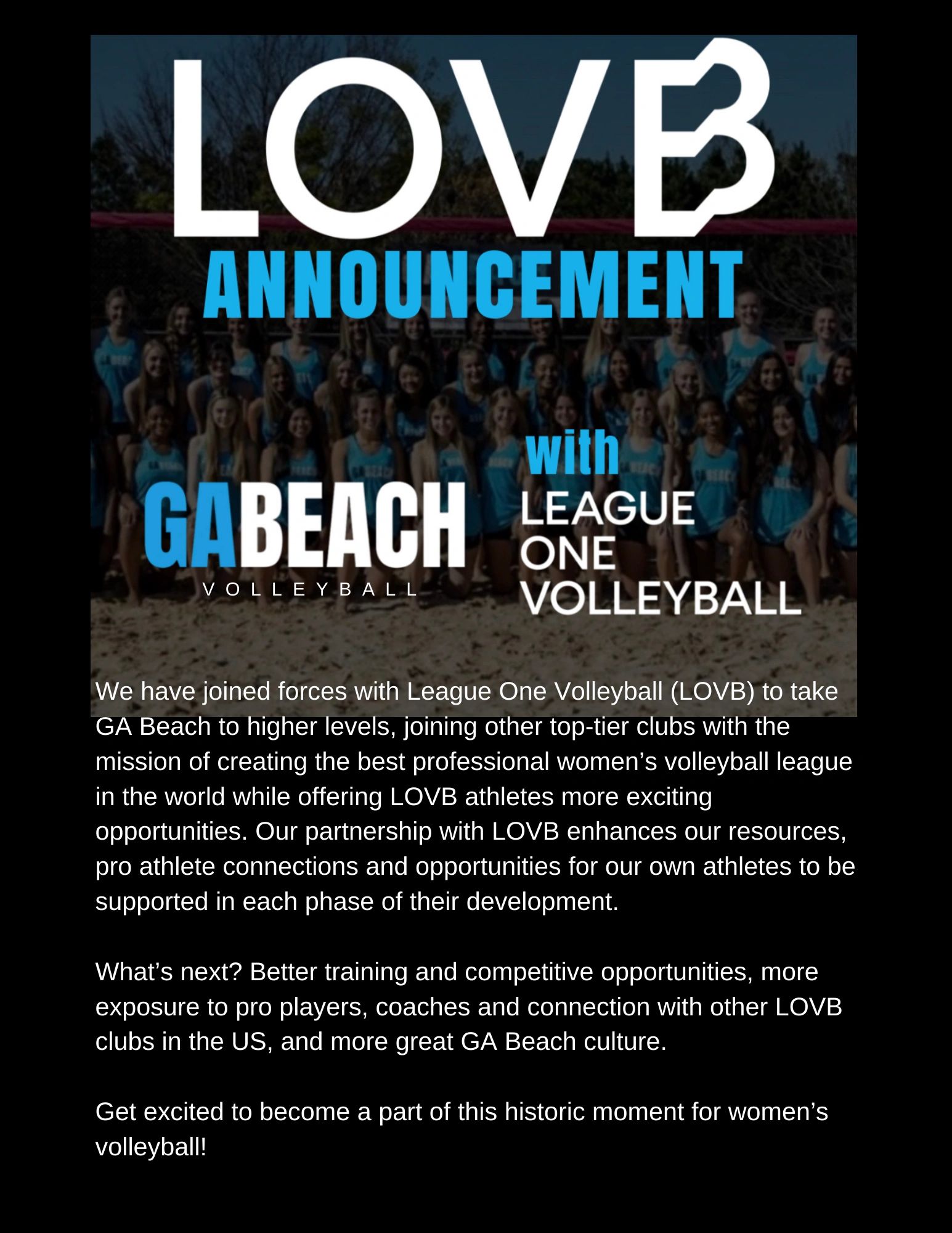 LOVB League One VB Beach Volleyball